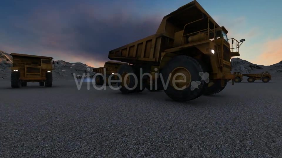 Building Construction Truck Sunset Videohive 19724257 Motion Graphics Image 7