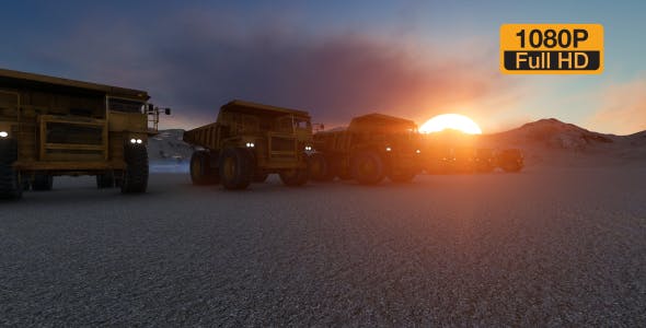 Building Construction Truck Sunset - Download 19724257 Videohive