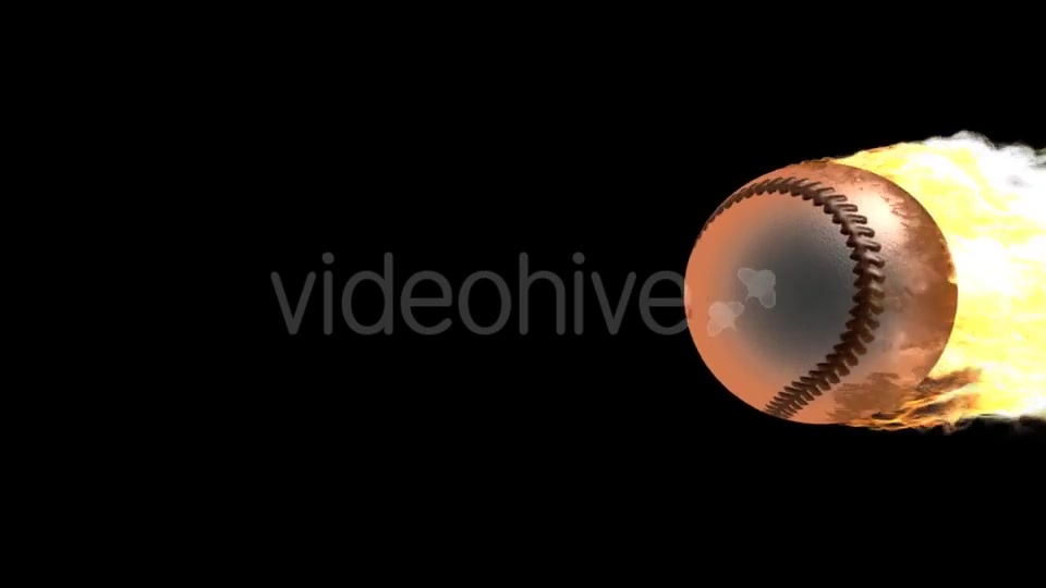 Burning Baseball Ball with Alpha Channel Videohive 19022430 Motion Graphics Image 2