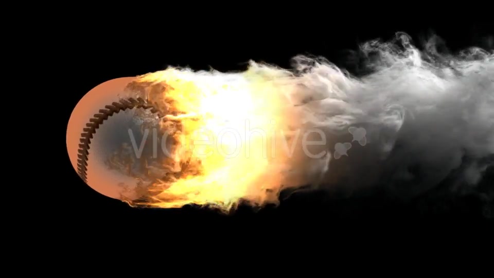 Burning Baseball Ball with Alpha Channel Videohive 19022430 Motion Graphics Image 4