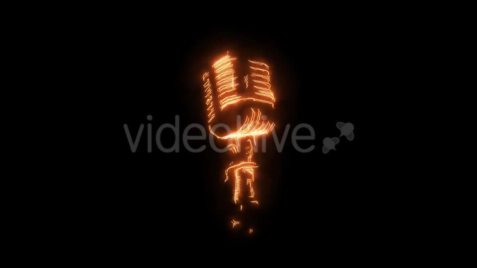 Burning Microphone Videohive 16020912 Motion Graphics Image 1