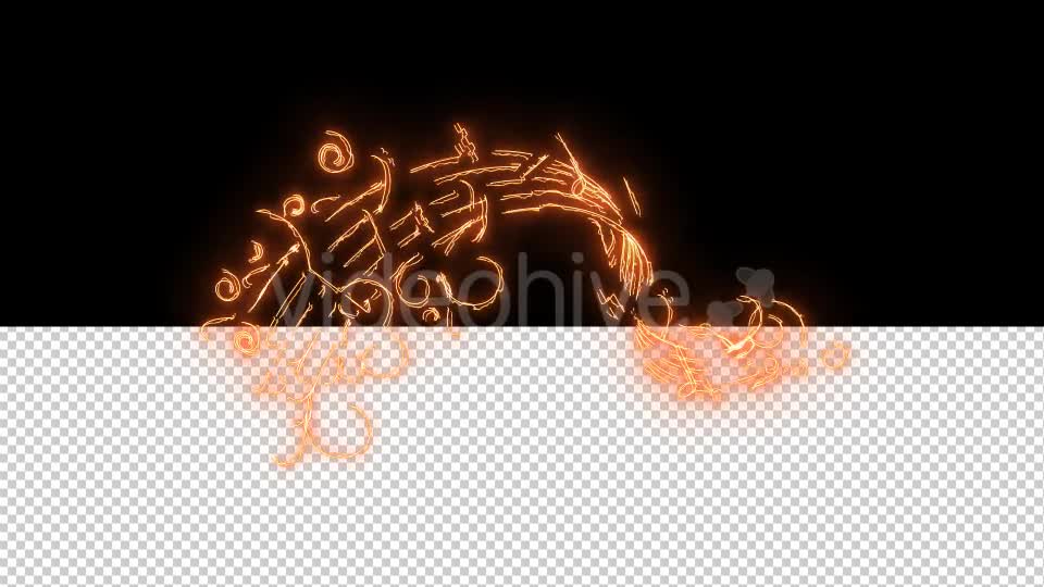 Burning Music Notes Videohive 16286547 Motion Graphics Image 1