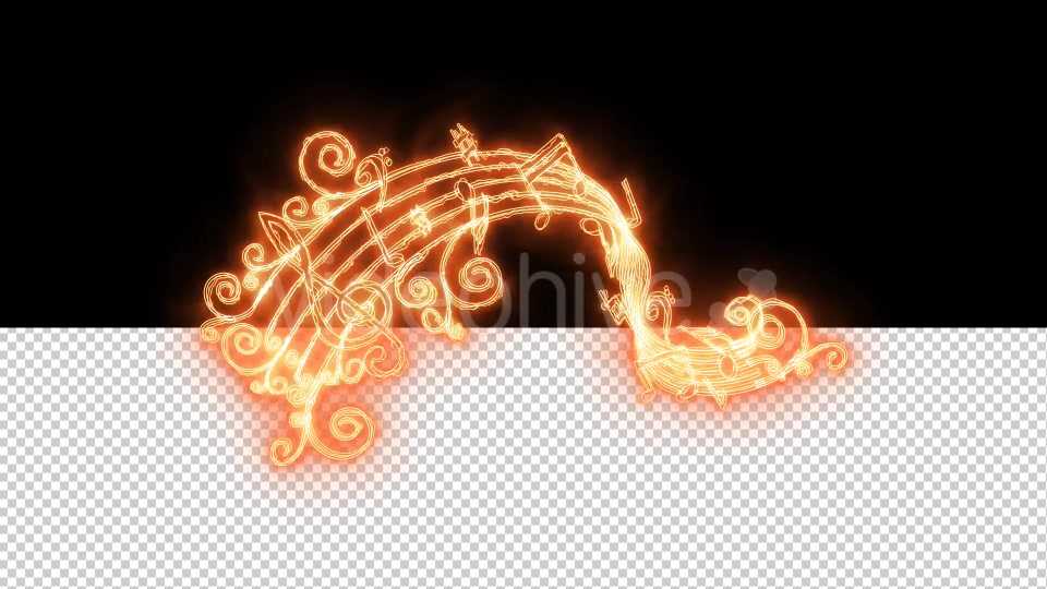 Burning Music Notes Videohive 16286547 Motion Graphics Image 3