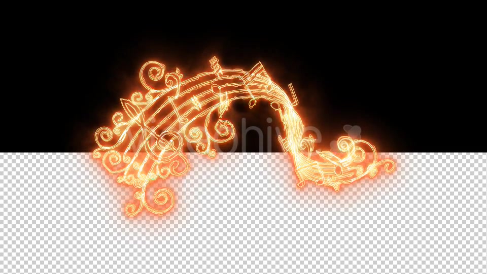 Burning Music Notes Videohive 16286547 Motion Graphics Image 4