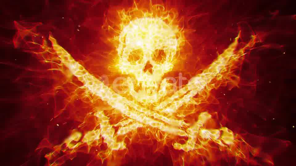 Burning Pirate Skull Videohive 23442207 Motion Graphics Image 10