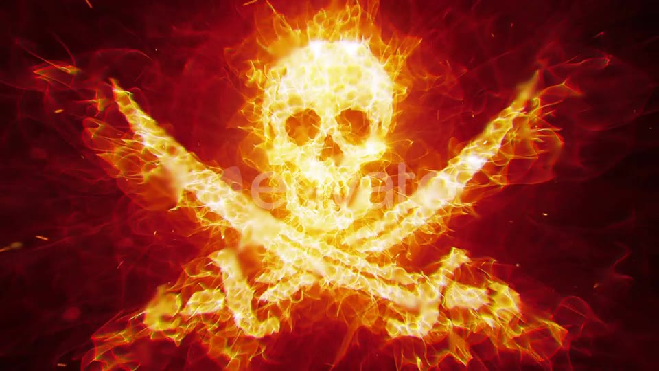 Burning Pirate Skull Videohive 23442207 Motion Graphics Image 2