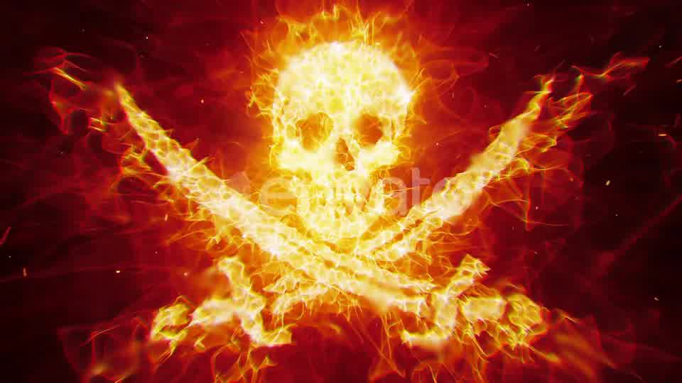 Burning Pirate Skull Videohive 23442207 Motion Graphics Image 9