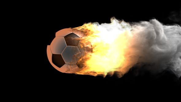 Burning Soccer Ball with Alpha Channel - 19026980 Videohive Download