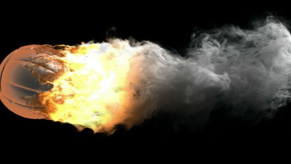 Burning Volleyball Ball - 19977571 Videohive Download