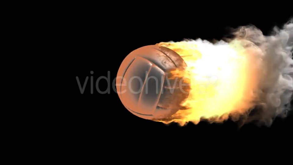 Burning Volleyball Ball with Alpha Channel Videohive 19027364 Motion Graphics Image 3