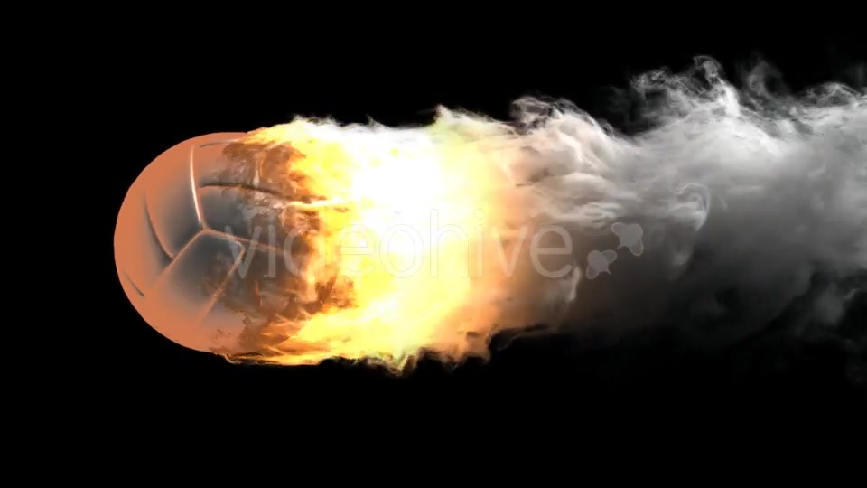 Burning Volleyball Ball with Alpha Channel Videohive 19027364 Motion Graphics Image 4