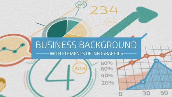 Business Background With Elements Of Infographics - Download 17242914 Videohive