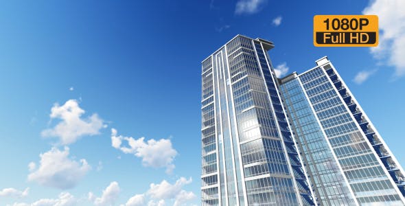 Business Building and Sky - 19244929 Download Videohive