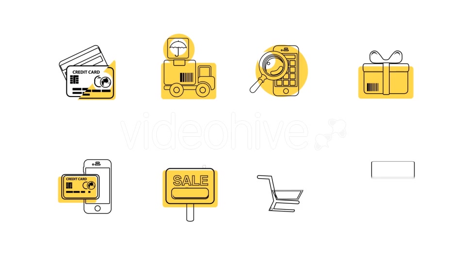 Business Line Icons Videohive 18449035 Motion Graphics Image 8