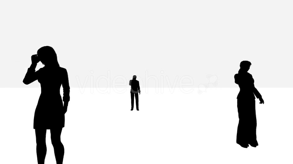 Business People Silhouette Bright Background Videohive 19587139 Motion Graphics Image 3