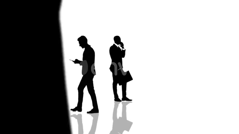 Business People Silhouettes Moving Towards the Camera. Seamlessly Loopable Animation. Videohive 22452044 Motion Graphics Image 3