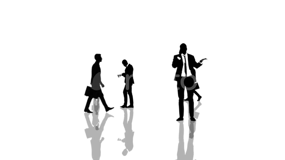 Business People Silhouettes Moving Towards the Camera. Seamlessly Loopable Animation. Videohive 22452044 Motion Graphics Image 4