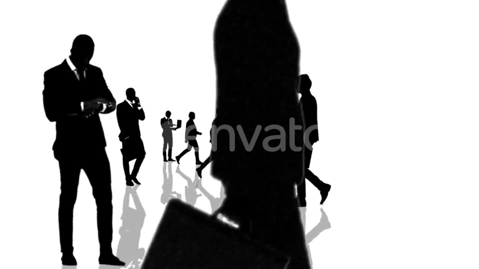 Business People Silhouettes Moving Towards the Camera. Seamlessly Loopable Animation. Videohive 22452044 Motion Graphics Image 8