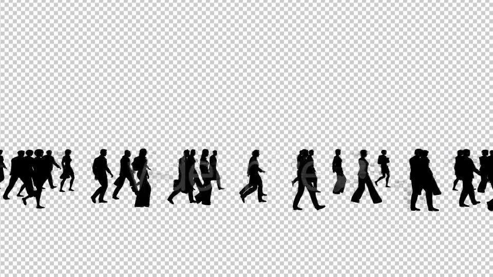Business People Silhouettes Walking Videohive 19415346 Motion Graphics Image 2