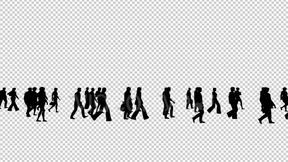 Business People Silhouettes Walking Videohive 19415346 Motion Graphics Image 3