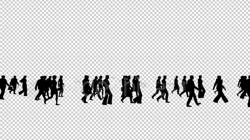 Business People Silhouettes Walking Videohive 19415346 Motion Graphics Image 4