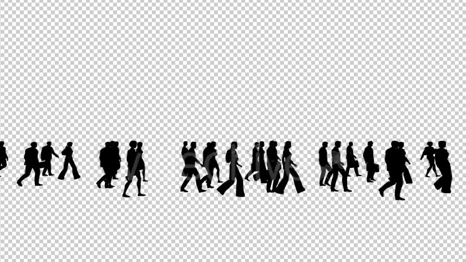 Business People Silhouettes Walking Videohive 19415346 Motion Graphics Image 5