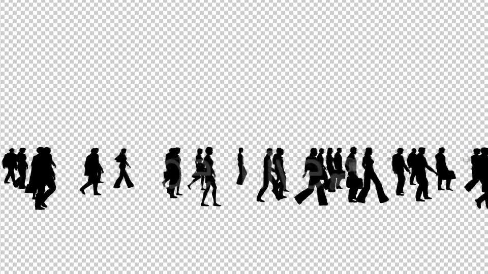 Business People Silhouettes Walking Videohive 19415346 Motion Graphics Image 7