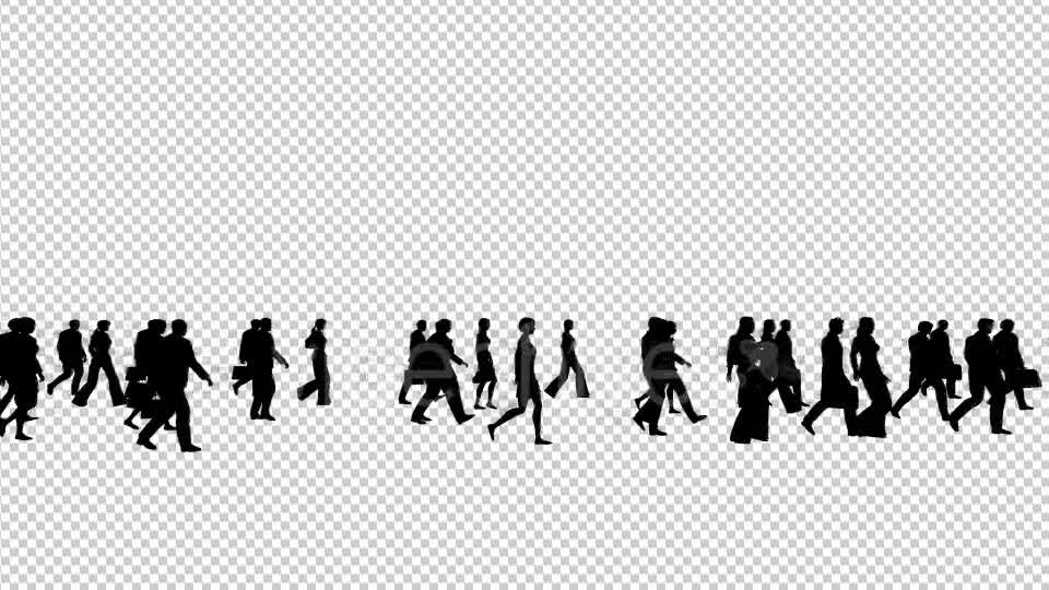Business People Silhouettes Walking Videohive 19415346 Motion Graphics Image 8