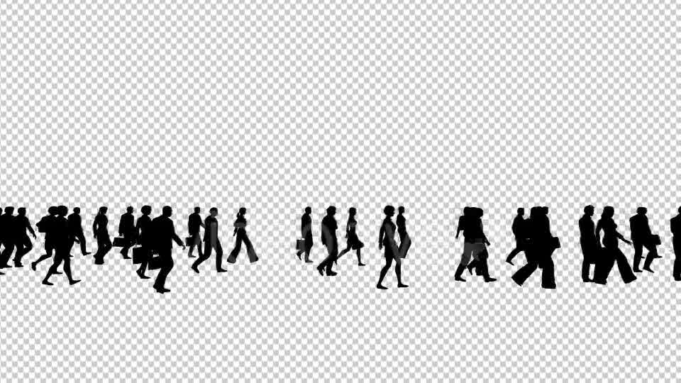 Business People Silhouettes Walking Videohive 19415346 Motion Graphics Image 9