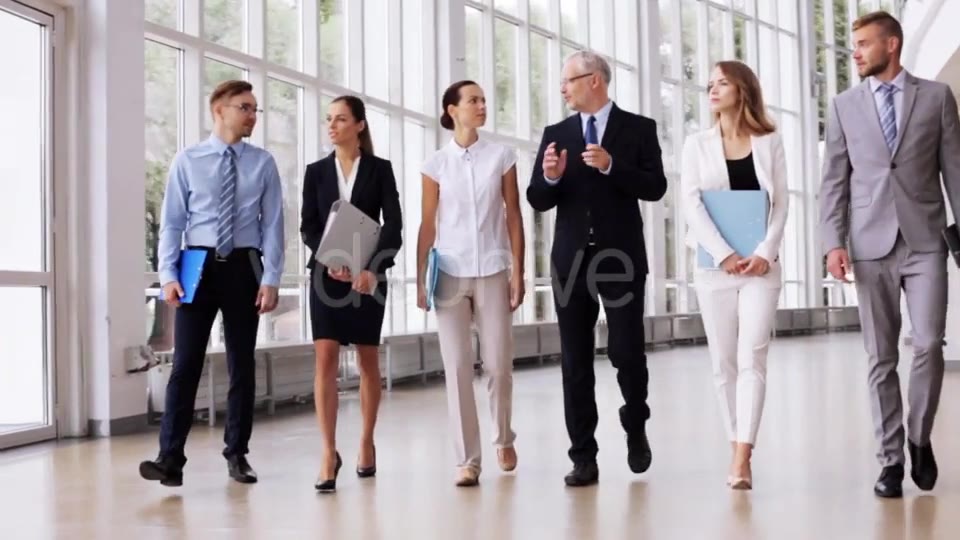 Business People Walking Along Office Building 7  Videohive 17383517 Stock Footage Image 6