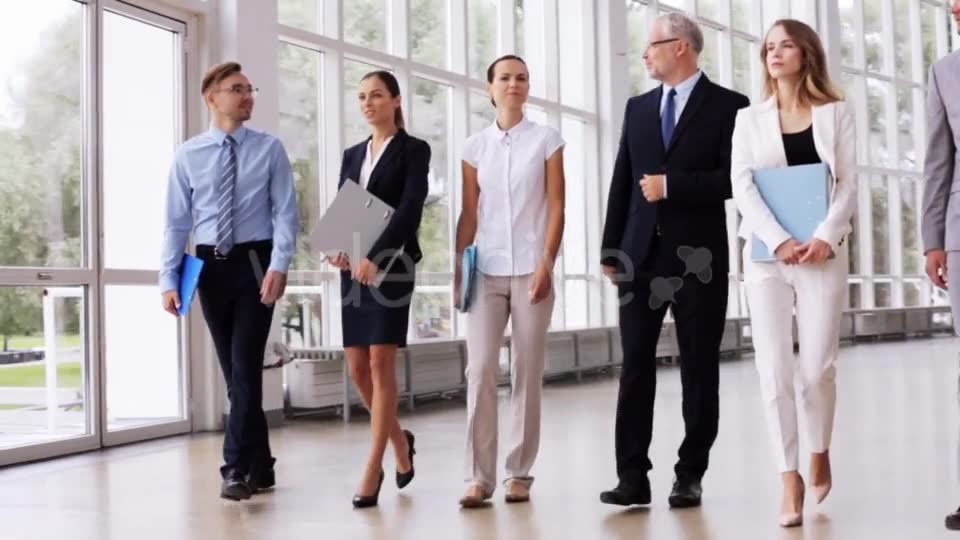 Business People Walking Along Office Building 7  Videohive 17383517 Stock Footage Image 7