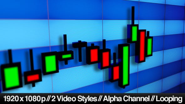 Business Stock Market Candlesticks Bar Chart - Download 5732966 Videohive