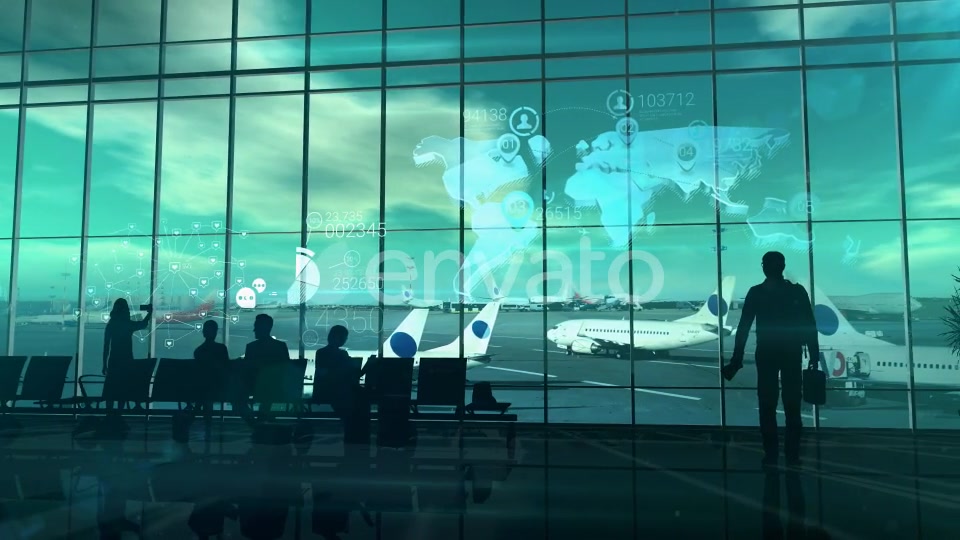 Business Traveler At The Airport Videohive 22371823 Motion Graphics Image 6