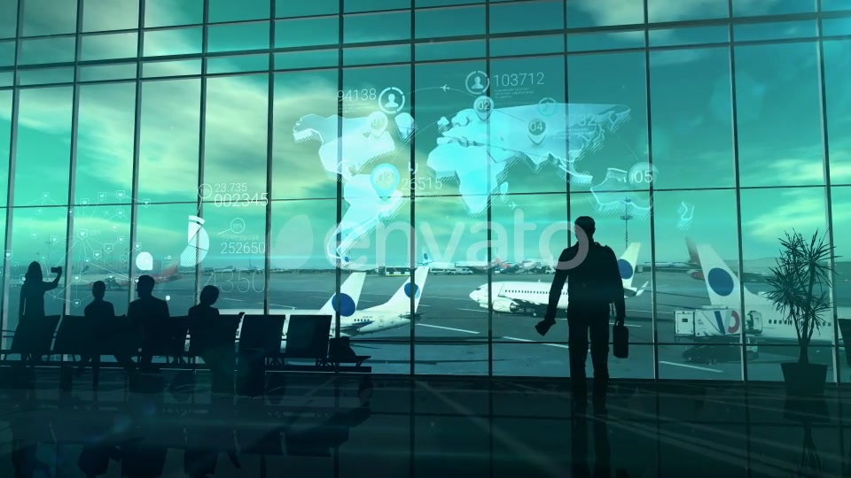 Business Traveler At The Airport Videohive 22371823 Motion Graphics Image 7