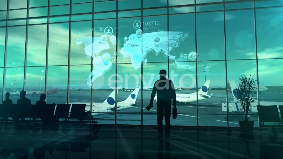 Business Traveler At The Airport Videohive 22371823 Motion Graphics Image 8