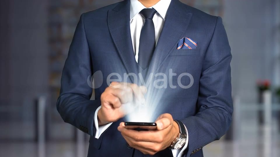 Businessman Hologram Concept Tech E Learning Videohive 23048018 Motion Graphics Image 2