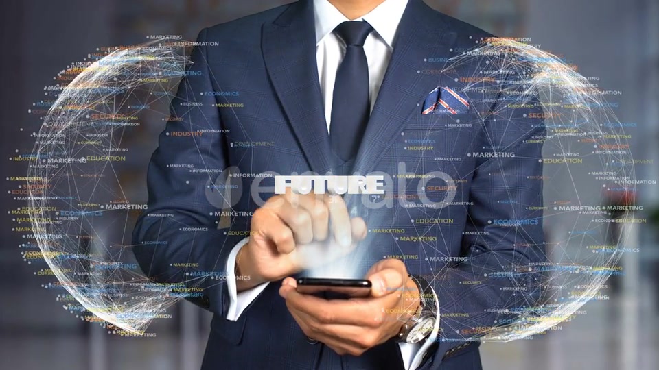 Businessman Hologram Concept Tech Future Videohive 23048017 Motion Graphics Image 7