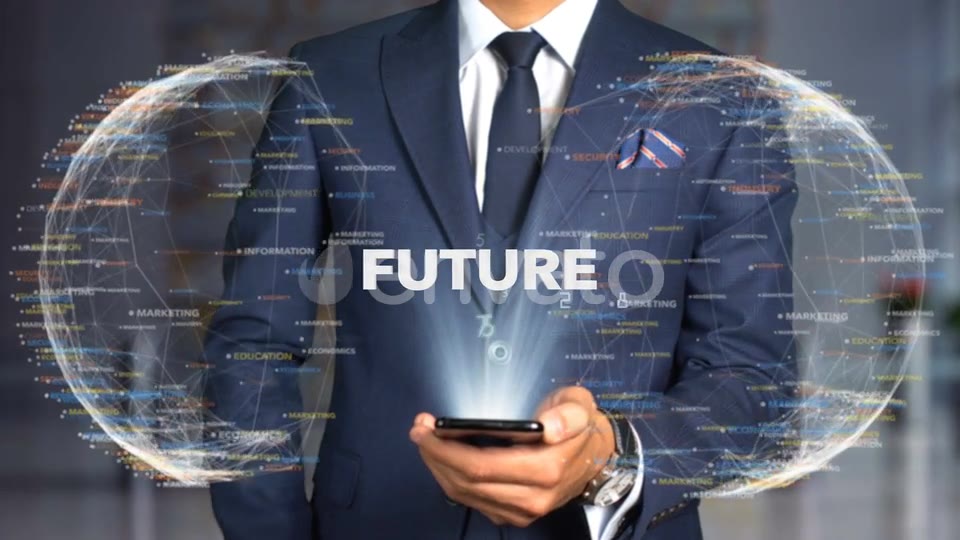 Businessman Hologram Concept Tech Future Videohive 23048017 Motion Graphics Image 8