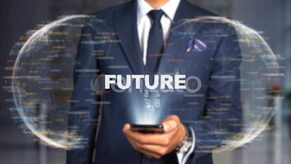Businessman Hologram Concept Tech Future Videohive 23048017 Motion Graphics Image 9