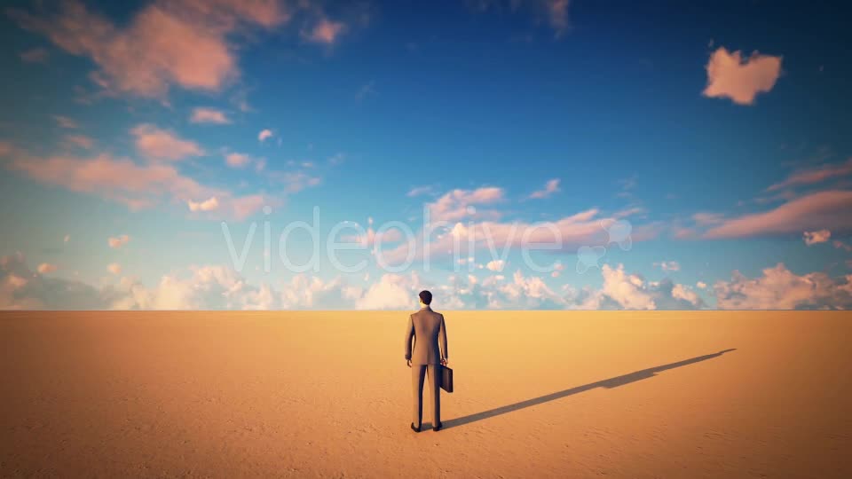 Businessman in Desert Videohive 19438711 Motion Graphics Image 1