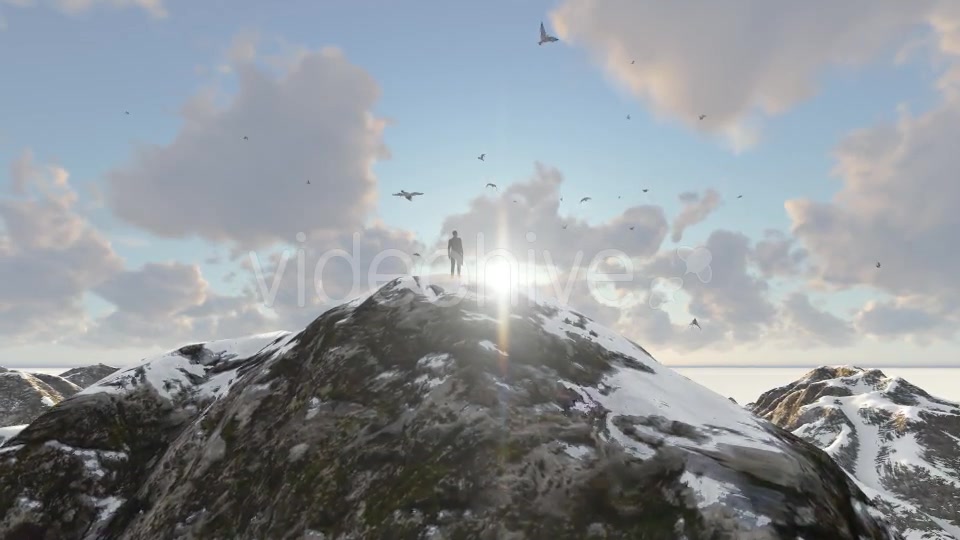 Businessman on Mountain Videohive 19195765 Motion Graphics Image 5
