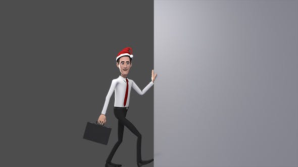 Businessman Opening Animation Christmas - 13958146 Download Videohive