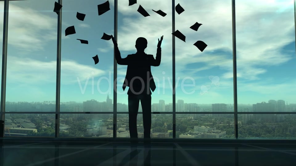 Businessman Spreading Paper By The Office Window Videohive 20248365 Motion Graphics Image 8