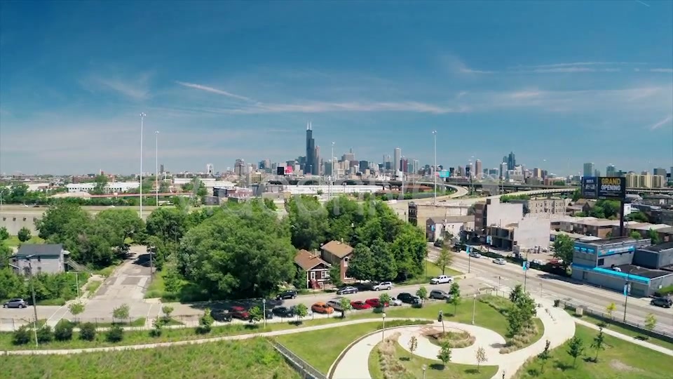 Busy Chicago Aerial Footage  Videohive 8013074 Stock Footage Image 8