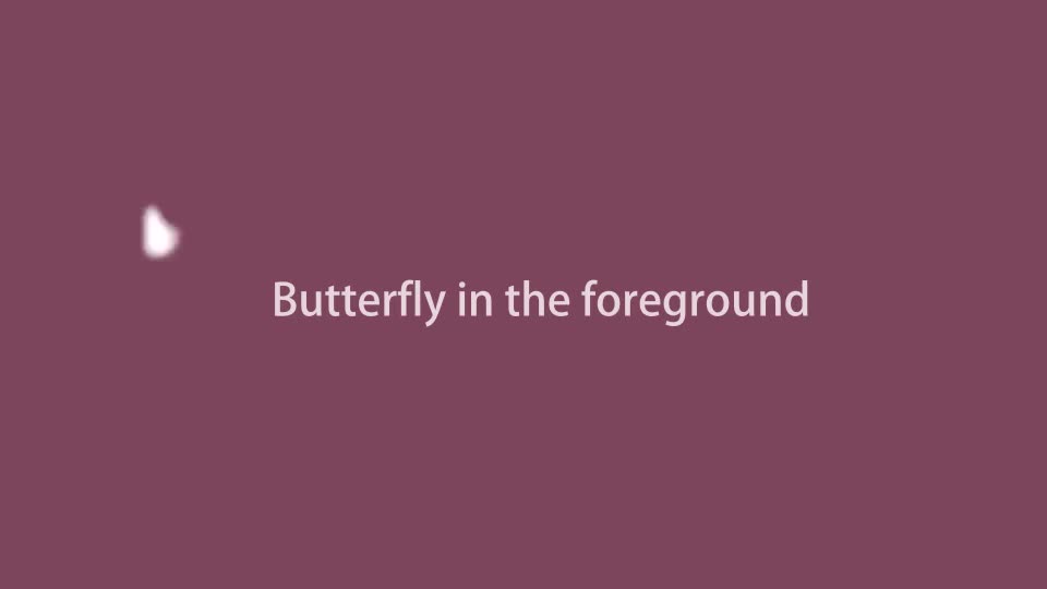 Butterfly In The Foreground Videohive 17722741 Motion Graphics Image 1