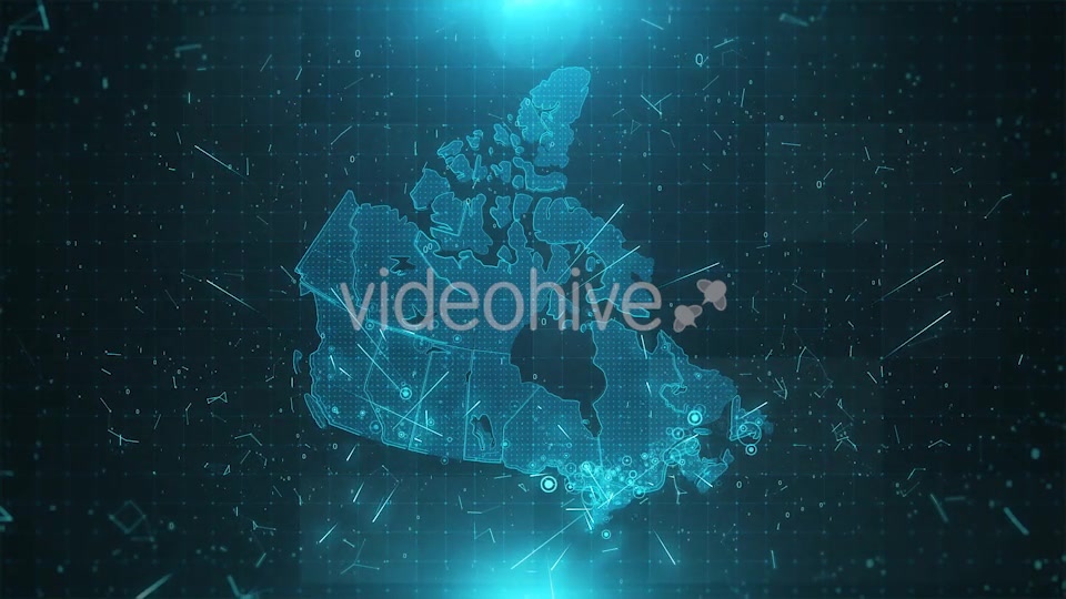 Canada Map Background Cities Connections HD Videohive 20483605 Motion Graphics Image 7