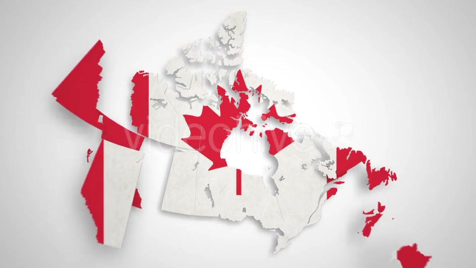 Canada Map States Combine Videohive 14873095 Motion Graphics Image 3