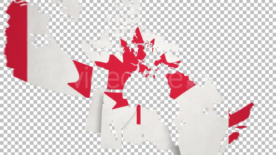 Canada Map States Combine Videohive 14873095 Motion Graphics Image 7