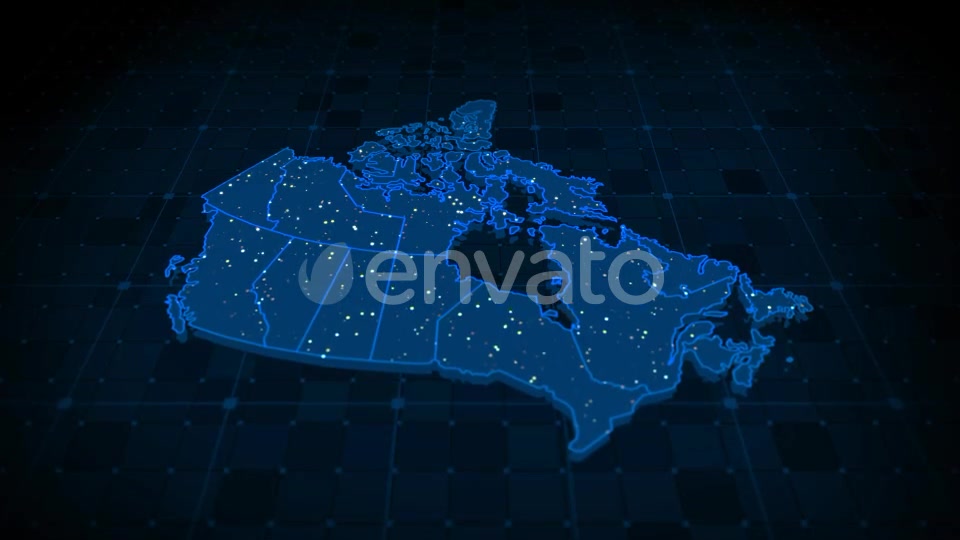 Canada Map Videohive 22365372 Motion Graphics Image 2