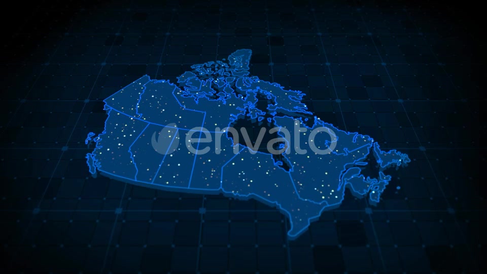 Canada Map Videohive 22365372 Motion Graphics Image 3